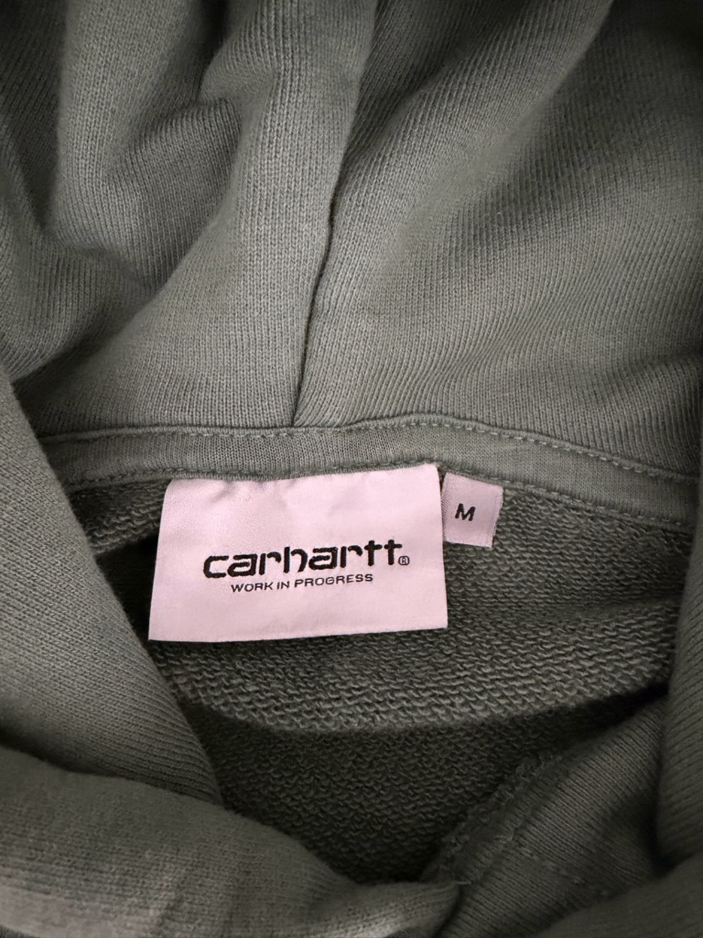 CARHARTT WIP Duck Green Hooded Stamp Hoodie Frog Graphic Vintage Style size M - Picture 7 of 12